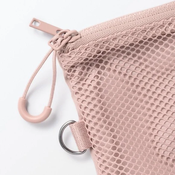 Muji Polyester Two Zipper Case_Medium_Pink_NWT - Picture 3 of 6